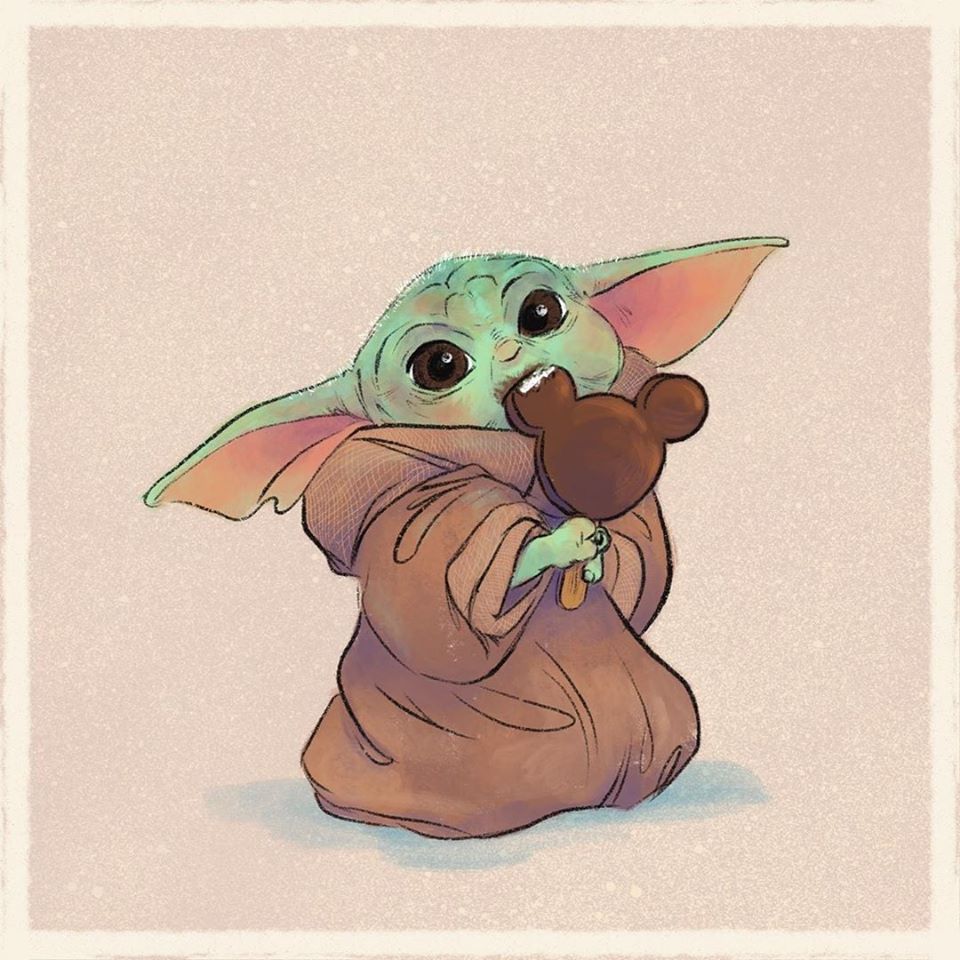 #GALERÍA Baby Yoda comiendo comida de Disney 😍 - Chismes Today